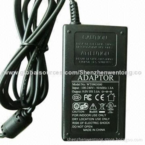 9V 3A Desktop Type Switching Power Supply with Mini Sized 88 x 50 x 31mm